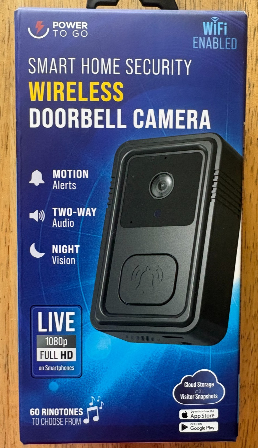 SMART HOME SECURITY WIRELESS DOORBELL CAMERA INDOOR USE BRAND NEW SEALED
