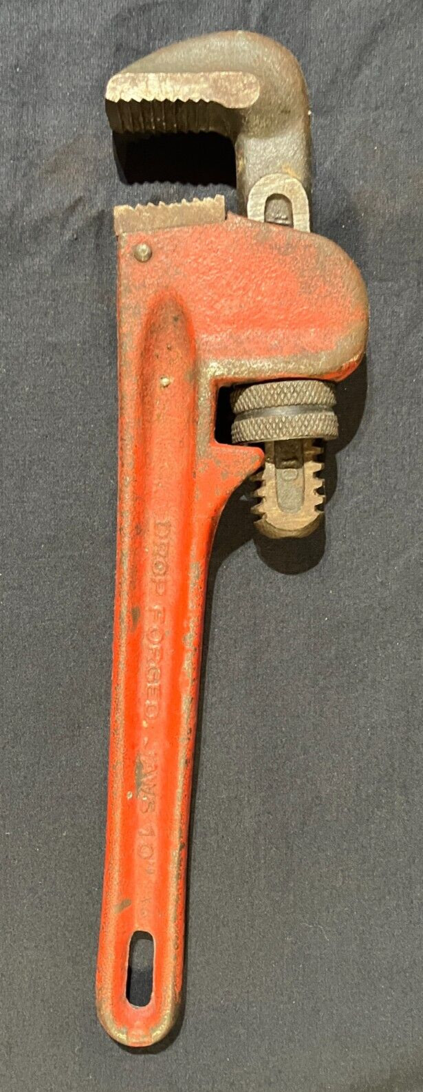 Heavy Duty 10 Inch Pipe Wrench Drop Forged Jaws