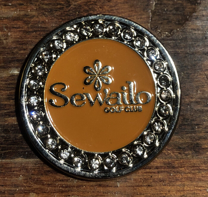 Sewailo Golf Club Ball Marker 1 Inch Metal Flat Coin - Tucson, Arizona AZ