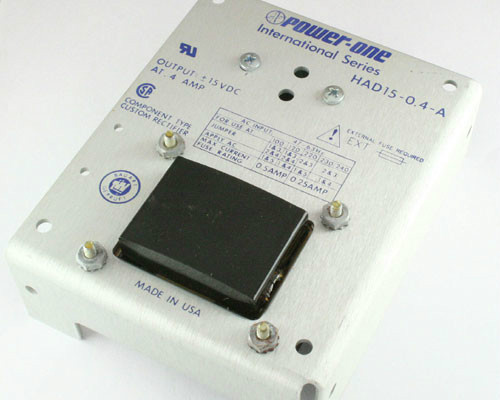 New Power-One HAD15-0.4-A 264V .4A at 15V DC Linear Power Supply