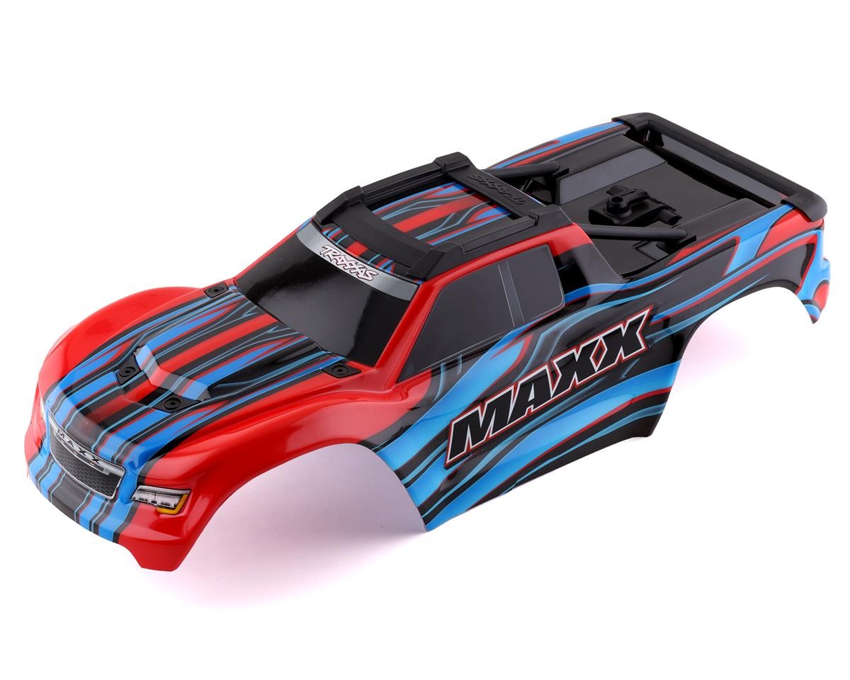 Traxxas V1 Maxx Pre-Painted Monster Truck Body (Red) [TRA8911P]