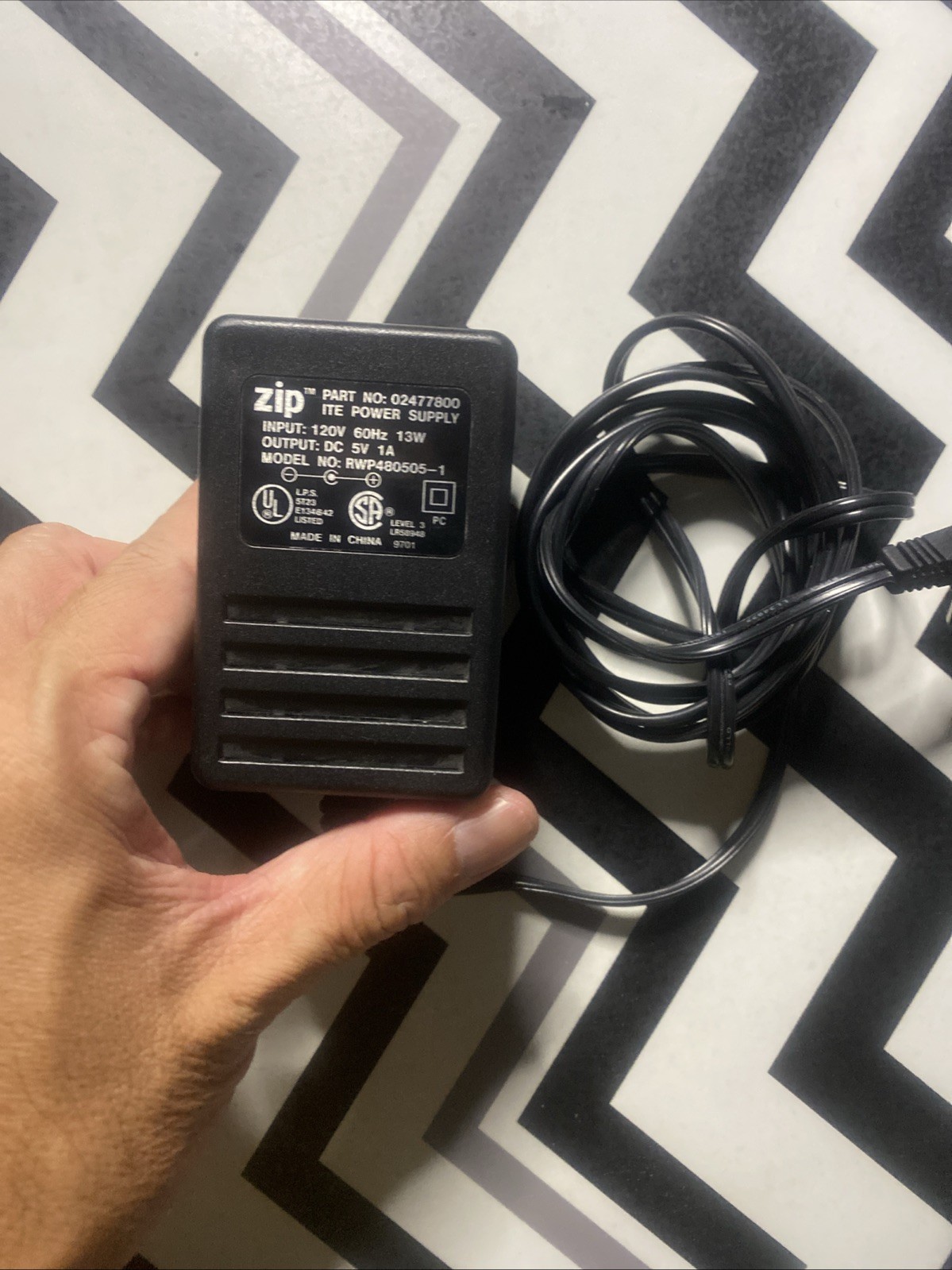 Iomega External Parallel ZIP-100 Drive Z100P2 W/ Cables & AC Adapter UNTESTED