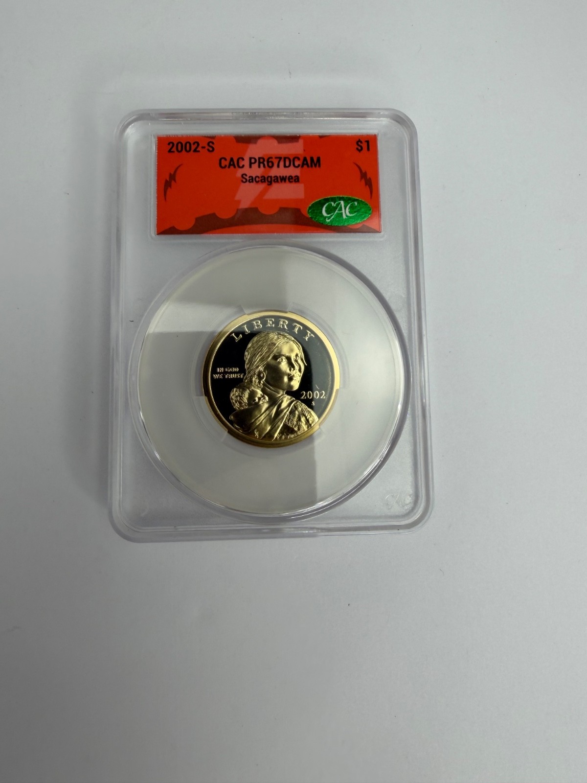 2002-S Sacagawea Native American Dollar $1 CAC PR67DCAM Proof