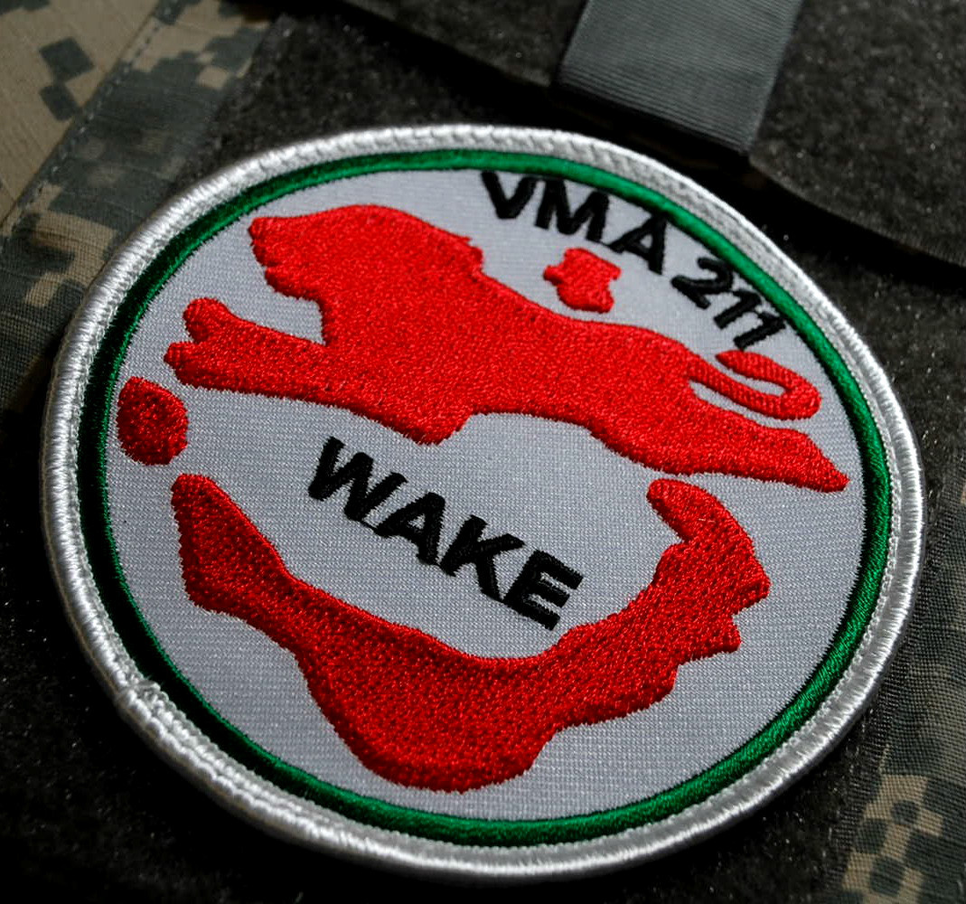 CAMP BASTION USMC AV-8B HARRIER JUMP JET ATTACK SQN VMA 211 hook/loop INSIGNIA