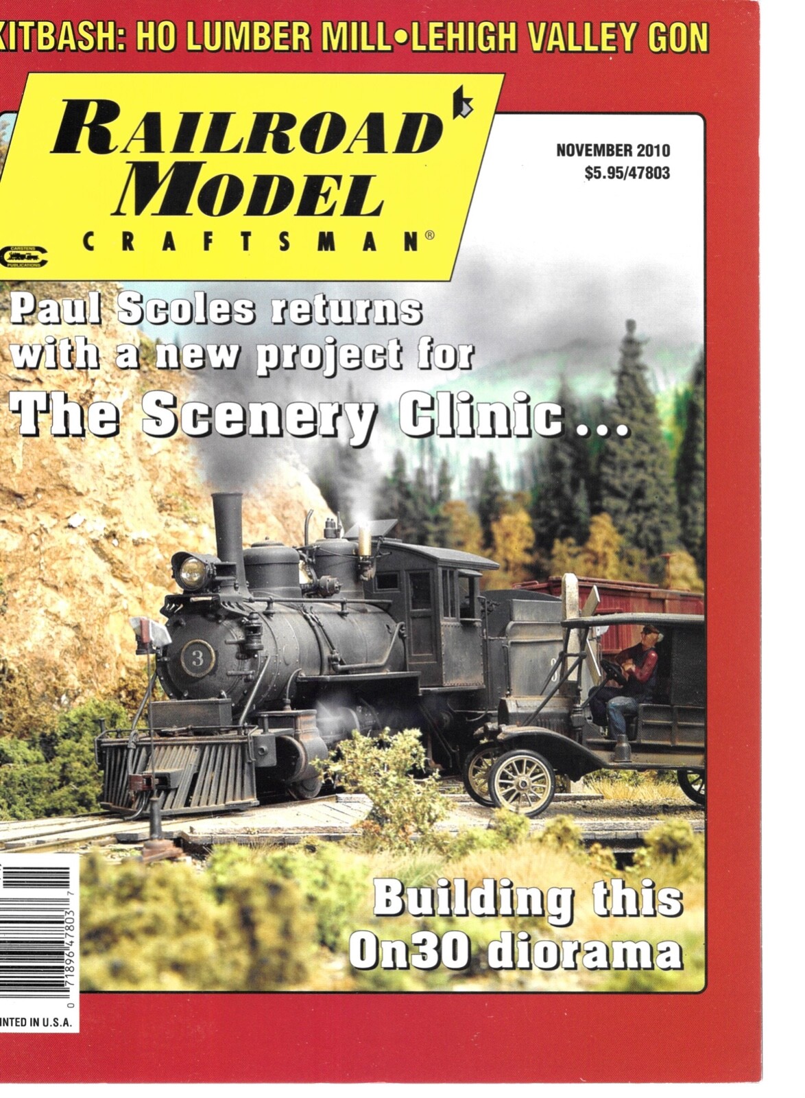 Railroad Model Craftsman Nov 2010 Scenery Clinic HO Lumber Mill Lehigh Valley