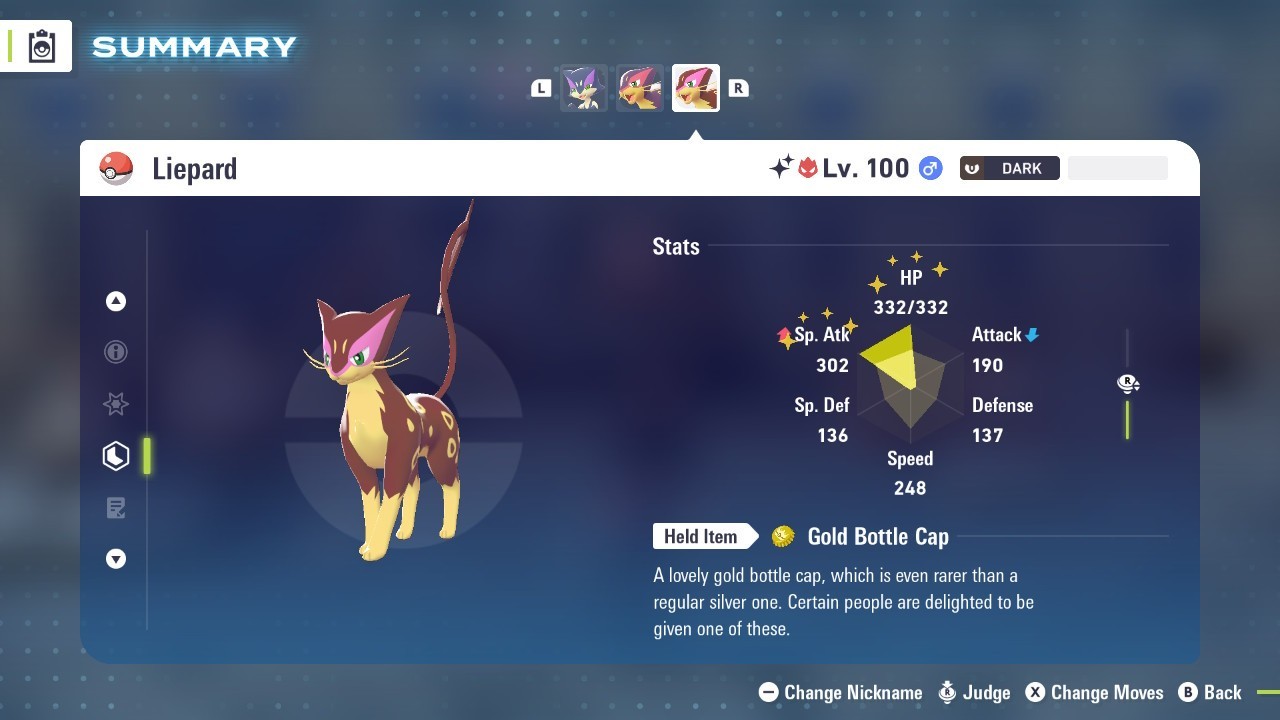 Pokémon Legends: Z-A Shiny Liepard 6iv ✨Max EV✨ ALPHA