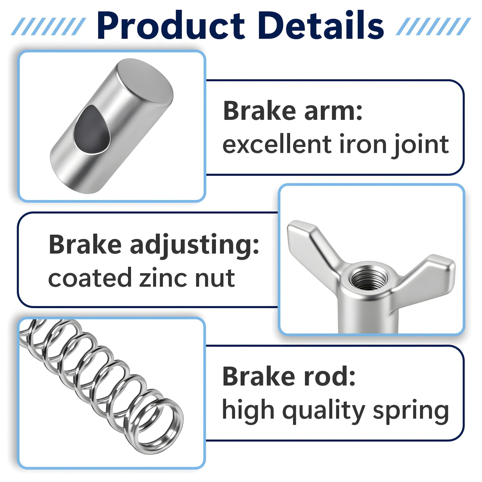 Rear Brake Adjuster Hardware 6-PACK