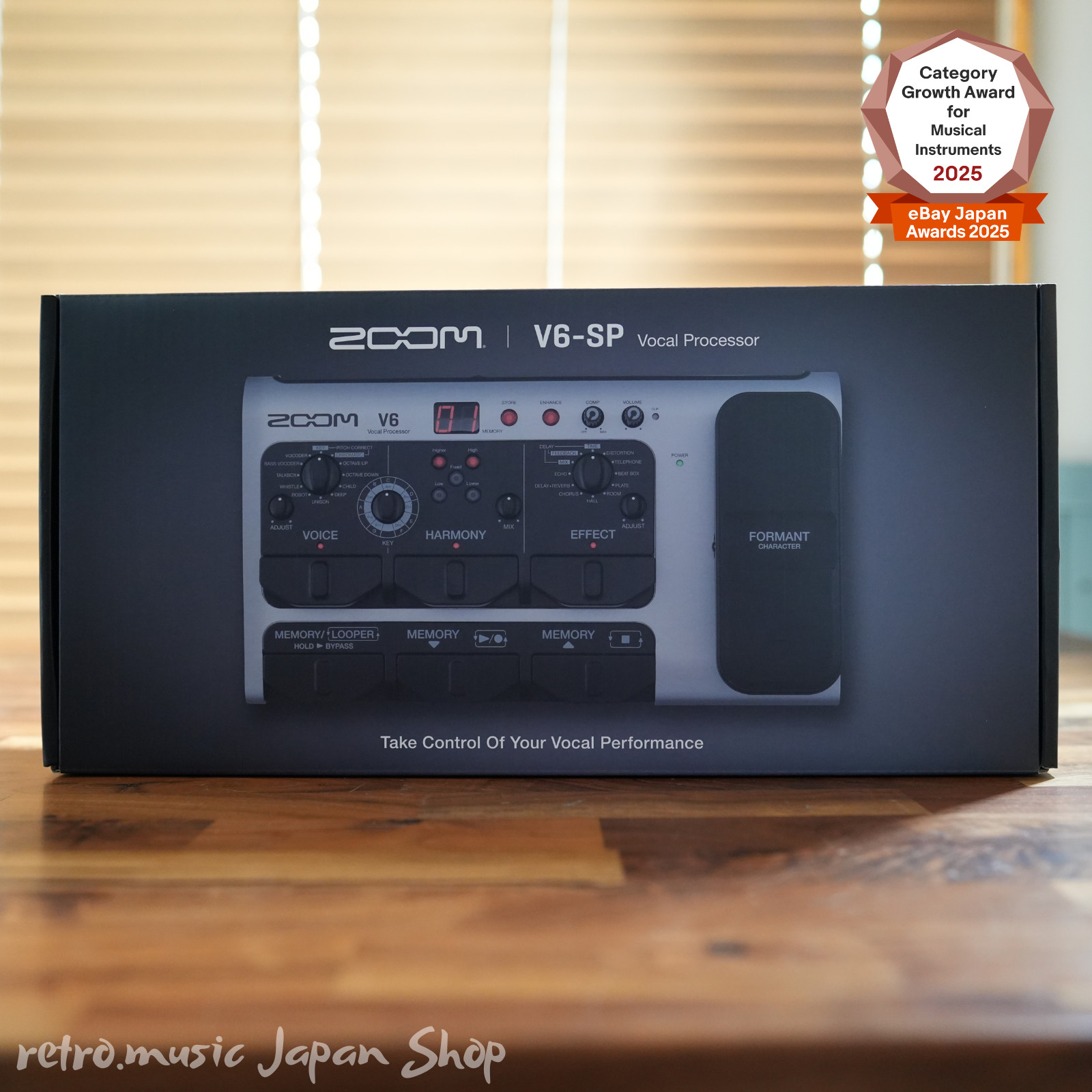 Zoom V6-SP Vocal Effects Processor Pedal Formant Pitch Correct Looper V6SP