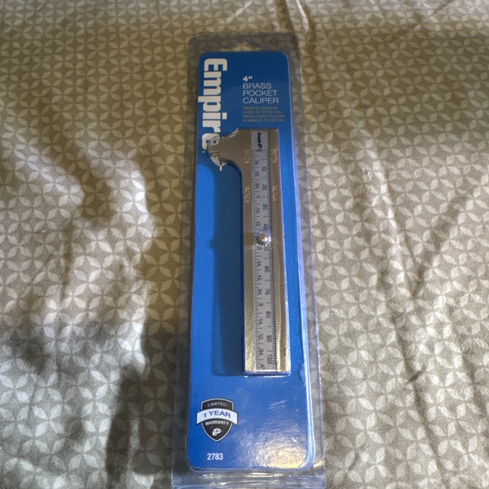 Empire 4 in. Pocket Caliper brass