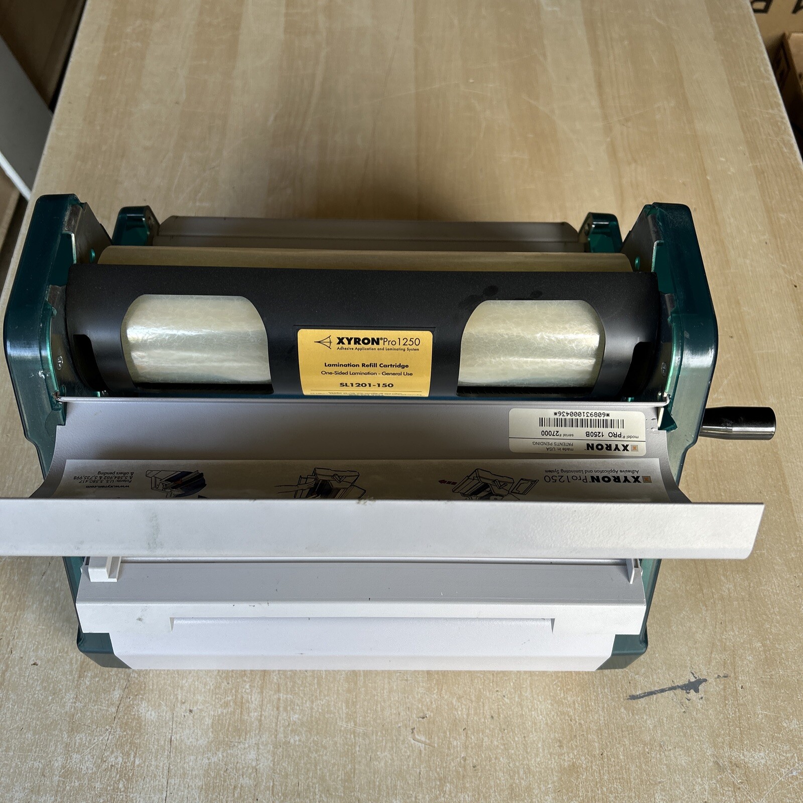 XYRON Pro 1250. Adhesive Application and Laminating System. Used.