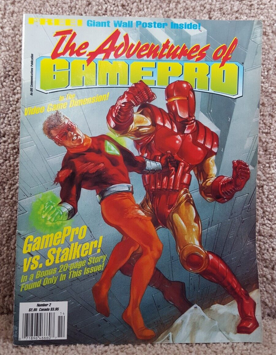 The Adventures Of Gamepro Magazine Volume 1 Number 2 With Poster