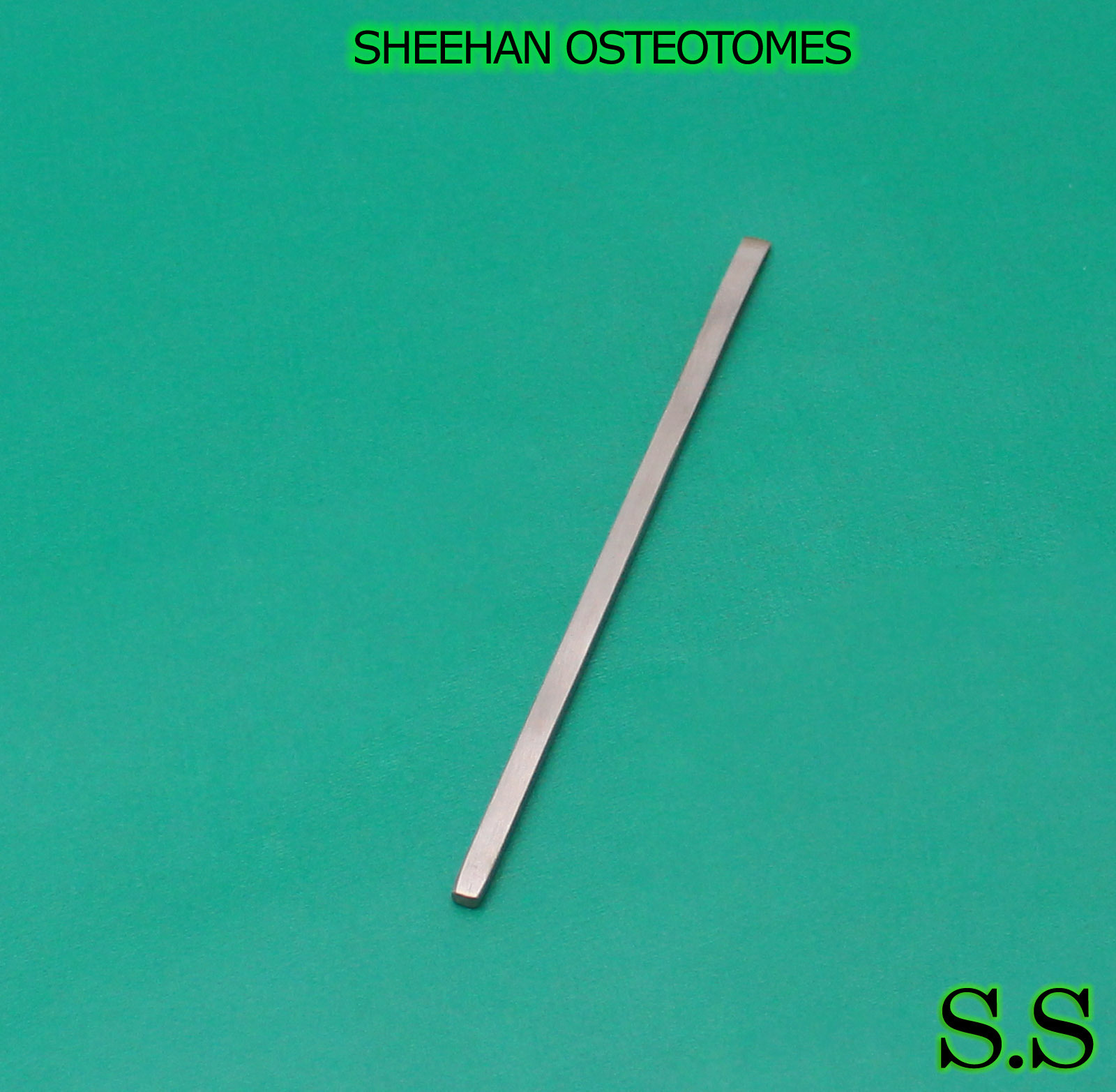 SHEEHAN OSTEOTOMES 6.25" hexagon handle 2mm wide Surgical Dental Instruments
