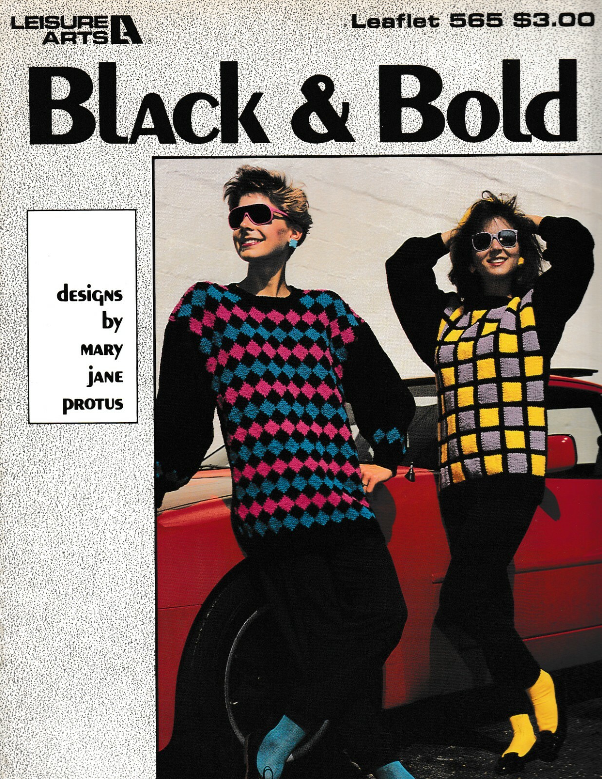 Black & Bold Knit Sweaters | Leisure Arts 565