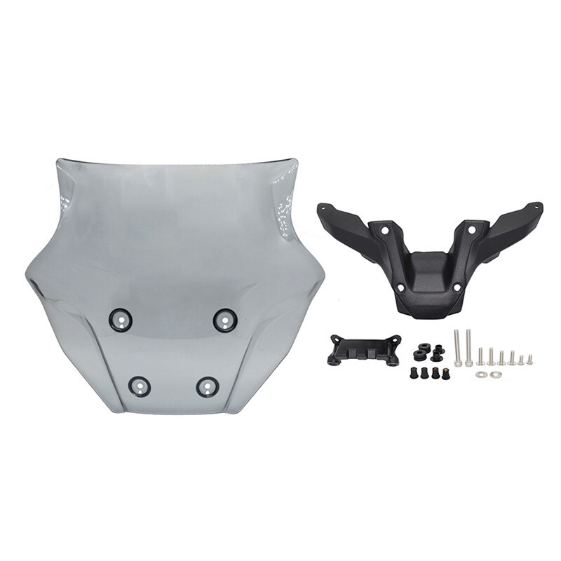 Motorcycle Windshield Windshield Grey With Bracket For Yamaha MT-09 2024