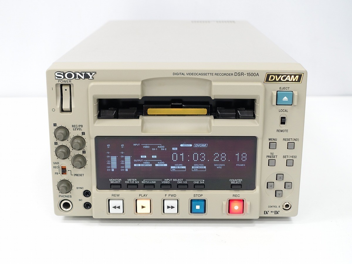 SONY DSR-1500A DVCAM Recorder Low Drum Hours SDI DV Tested Working