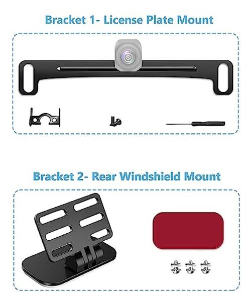 Back Up Camera License Plate Mount, Universal Backup Camera Mounting Bracket