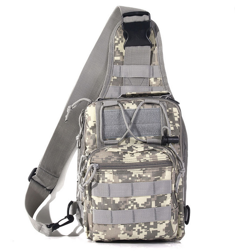 JBvalu Fishing Tackle Bag/Shoulder Backpack Cross-Body Sling, GRAY CAMO💎