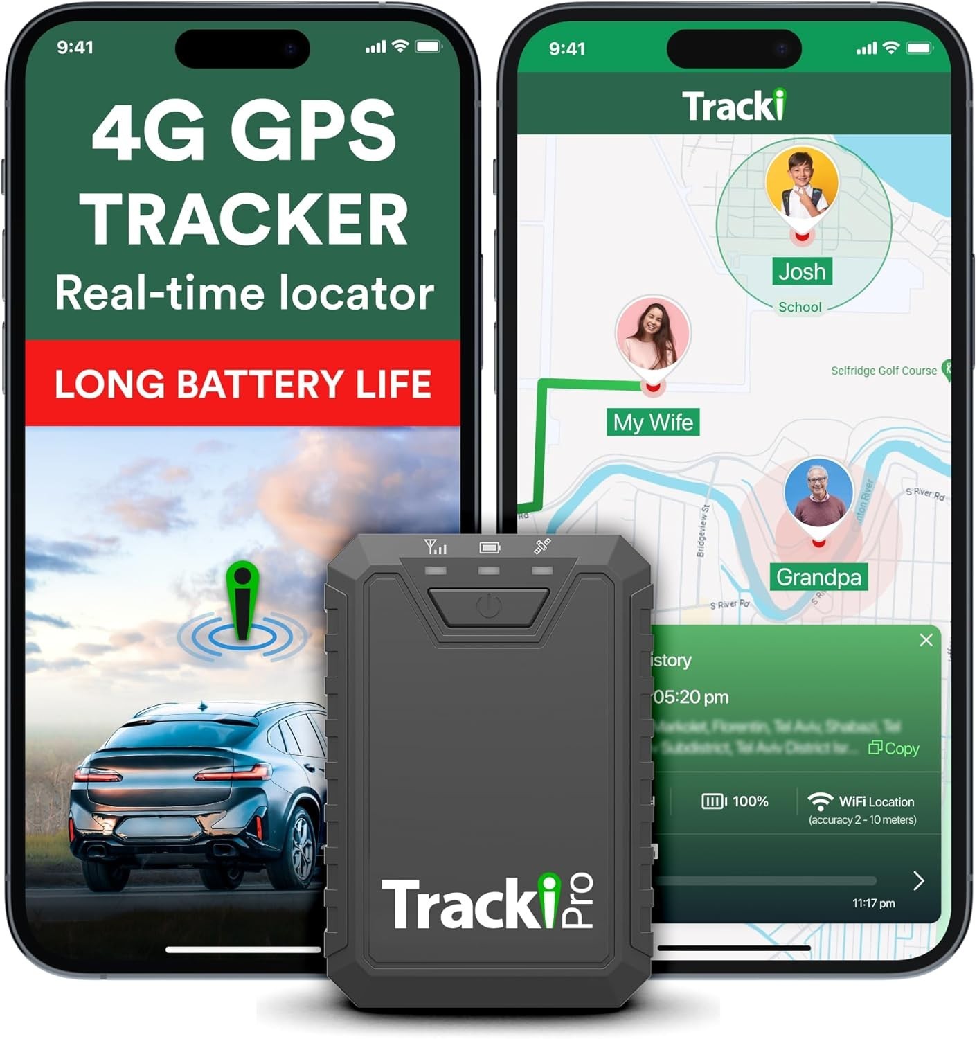 Tracki Pro GPS Tracker for vehicles 180 days battery magnet 4G Tracking Device