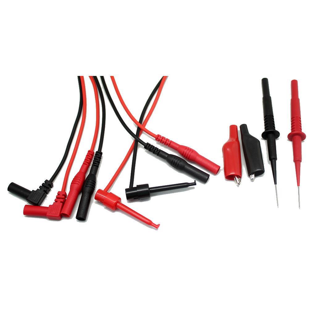 Needle tip test lead mini-hooks alligator clips PVC extensions TLP20155