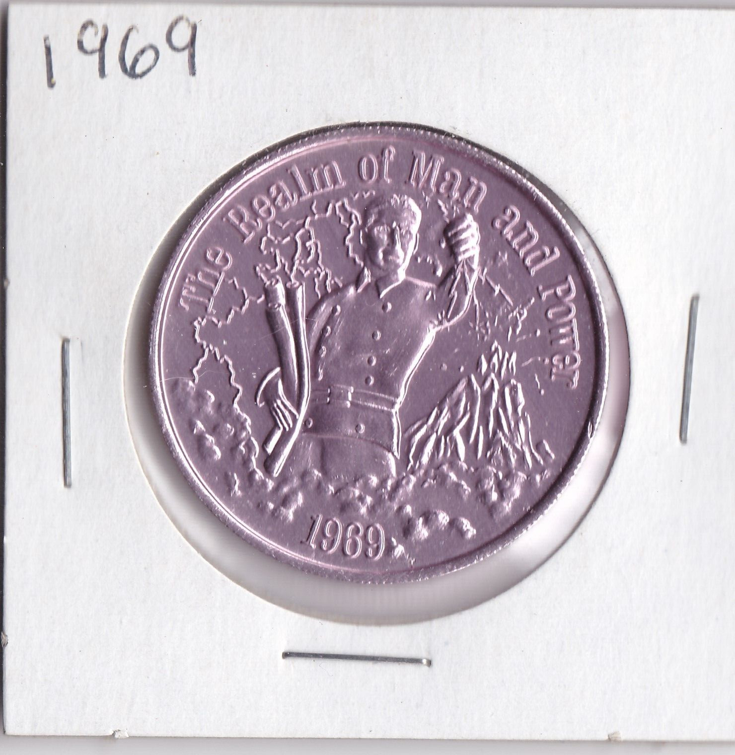 1969  Mardi Gras DOUBLOON (The Realm of Man and Power) Pink L1