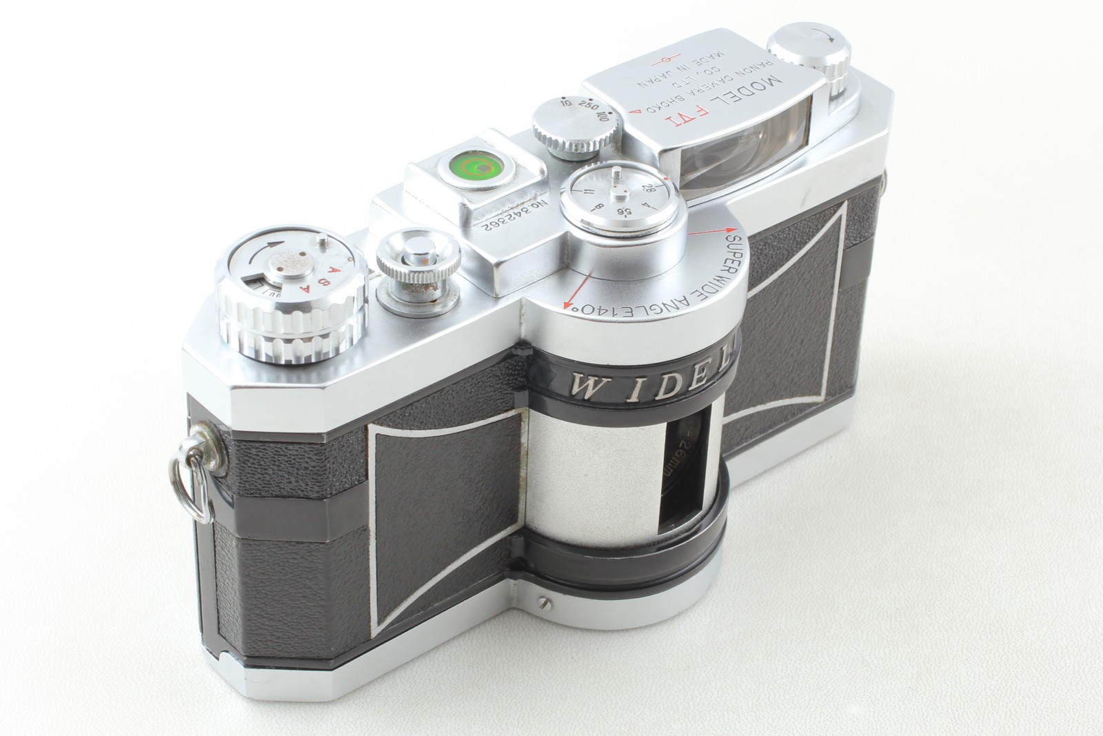 [N MINT] Panon Widelux Model F6 FVI Silver 35mm Panoramic Film Camera from JAPAN