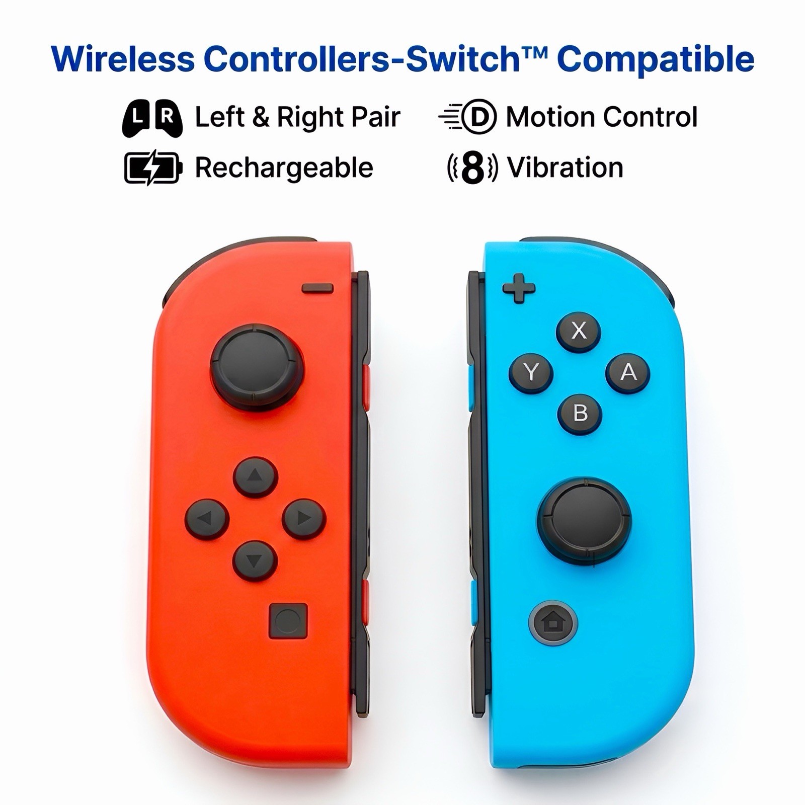 Wireless Gamepad Left & Right Game Controller For Nintendo Switch Joy-Con1-Pair