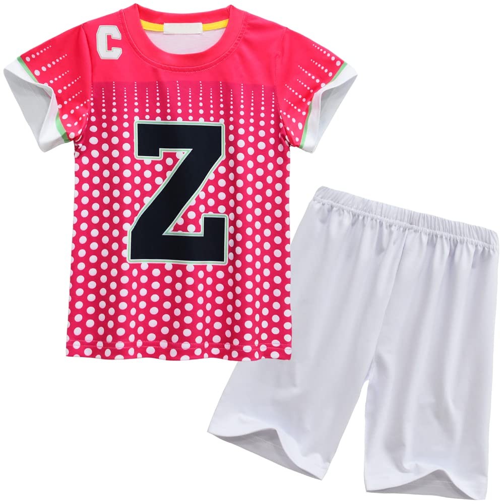 Naeviwth Zed Zombies Costume for Kids, Jersey Cheerleader 4-5 Years,