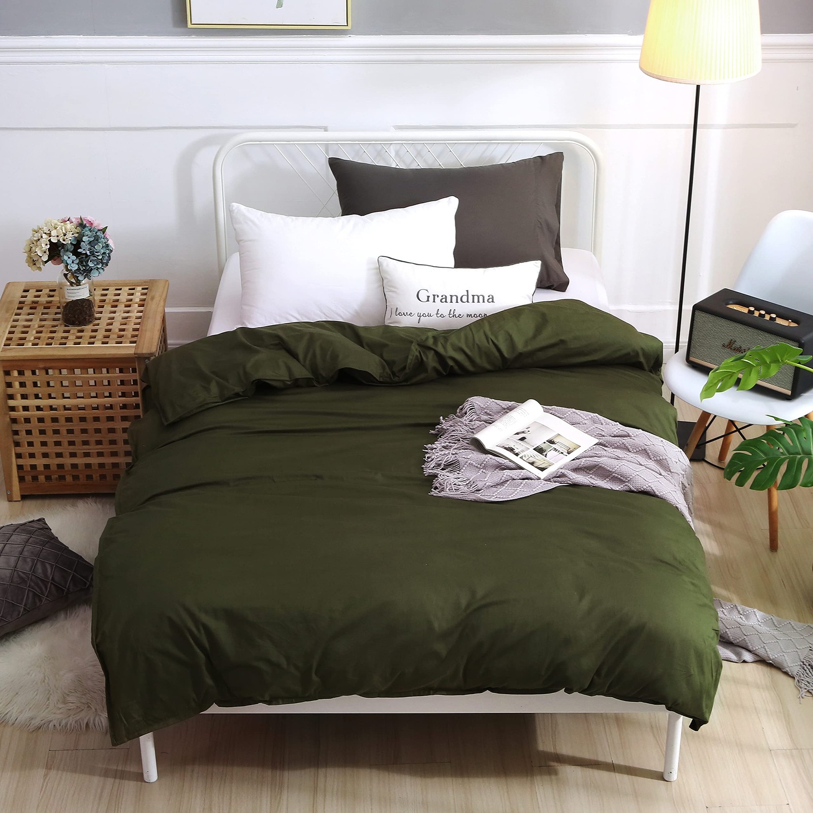 Weighted Blanket Duvet Cover 60x80 Inches With 8 Tieszipper On Long Side/100 Co