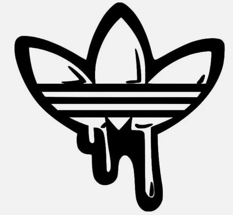 Adidas Drip Vinyl Decal Die Cut
