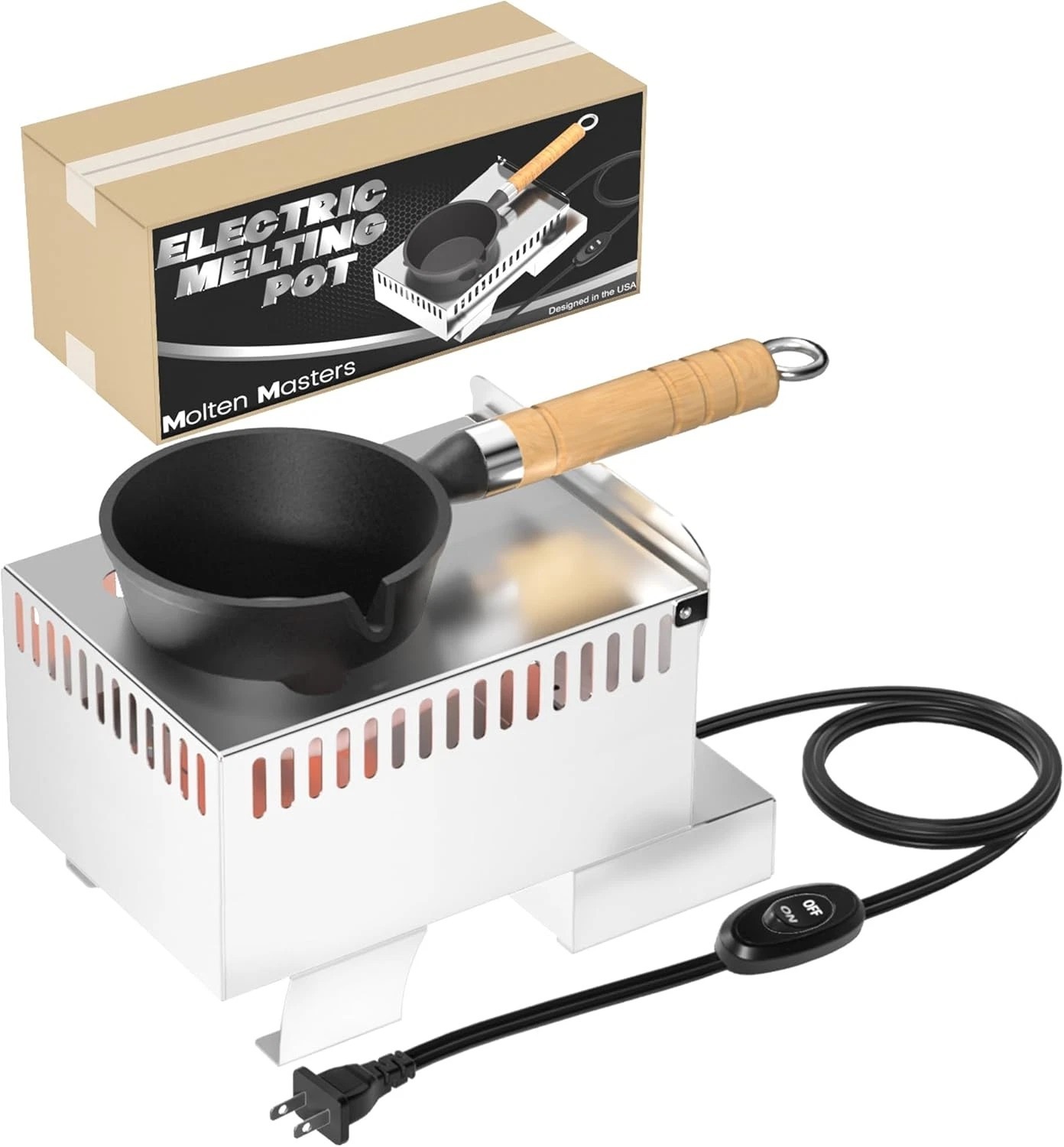 Electric Lead Melting Pot, 5Lb Capacity Lead Melter for Fishing Weights, Sinkers