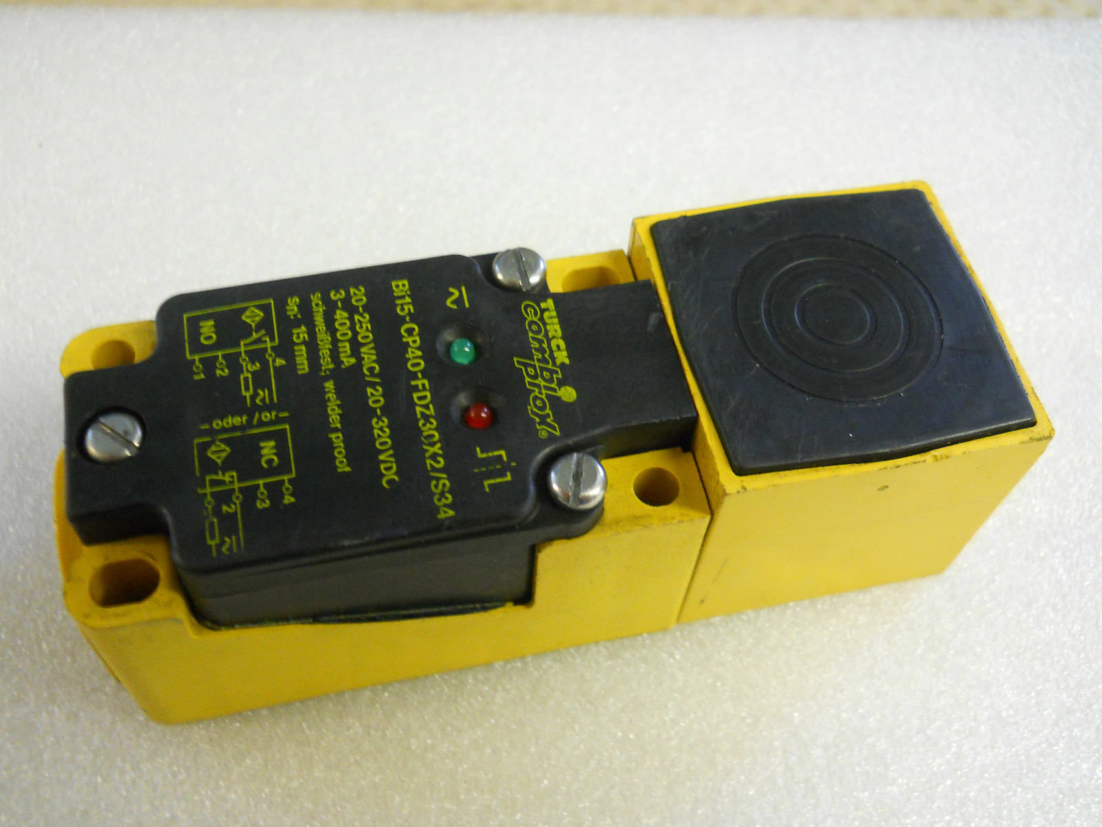 TURCK BI15-CP40-FDZ30X2/S34 PROXIMITY SENSOR 15MM EXCELLENT USED CONDITION