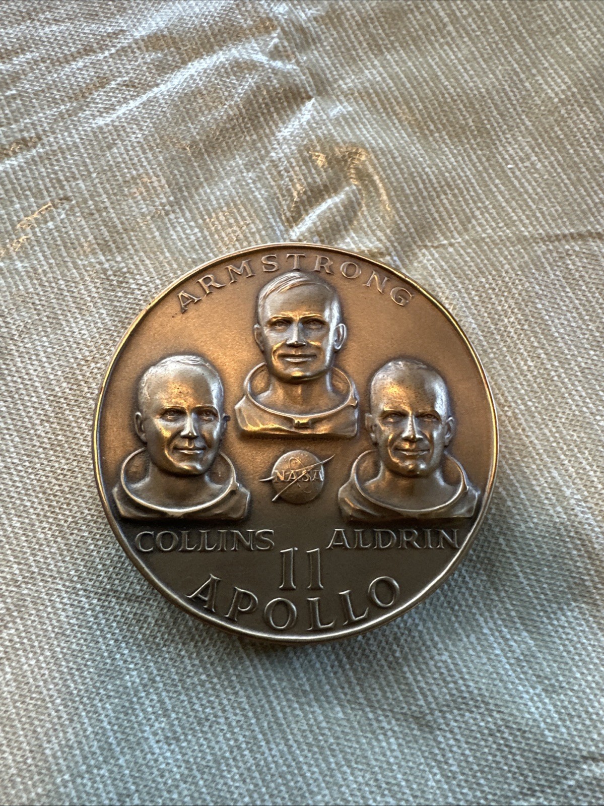 1969 Apollo 11 Lunar Landing Bronze Medal Medal