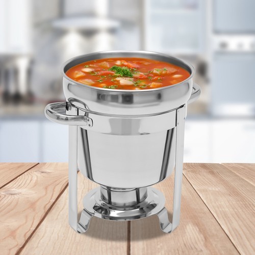 Buffet Catering Chafer Set - Stainless Steel Round Chafing Dish Food Warmer