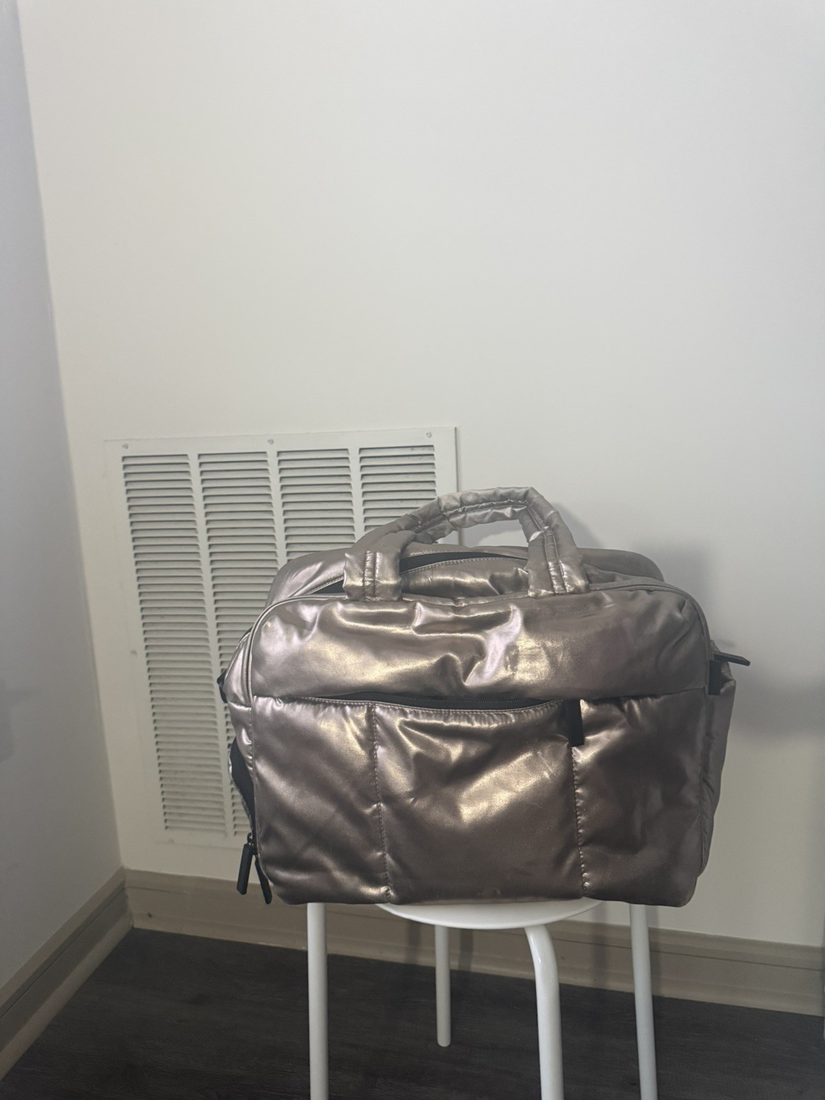 Calpak Luka Duffel Bag Weekender Travel Metallic Gold Luggage Sleeve