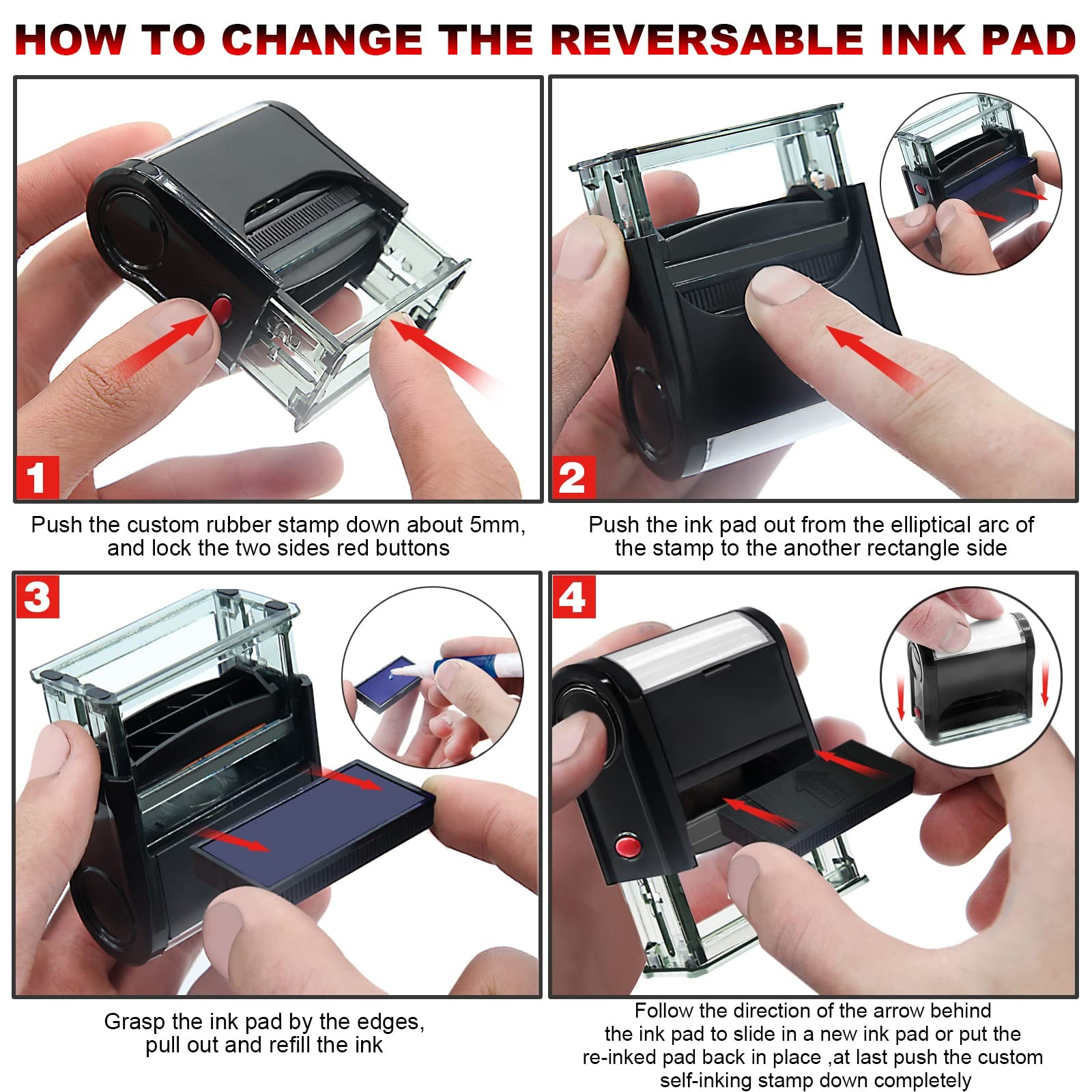 Return to Sender Stamps Office Self Inking Deceased