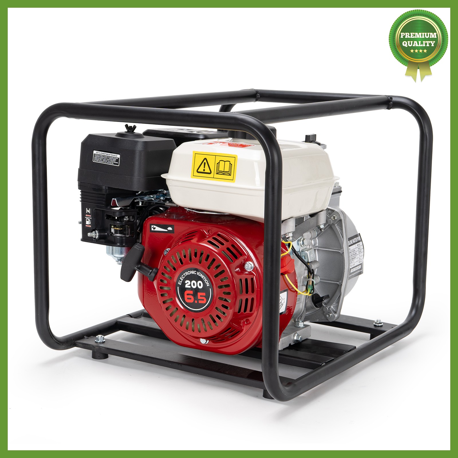 Gas-Powered Water Pump 2'' Semi-Trash Water Pump Transfer Pump 158GPM 26.2ft