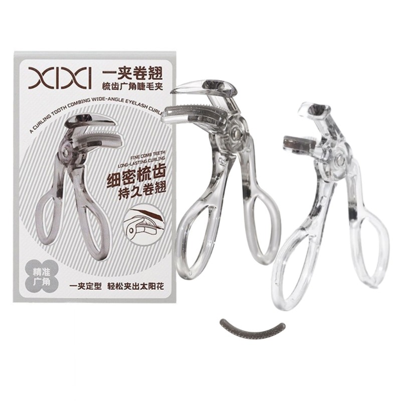 2x Wide-Angles Eyelash Curler Partial Eyelash Curlers Makeup Tool for Woman