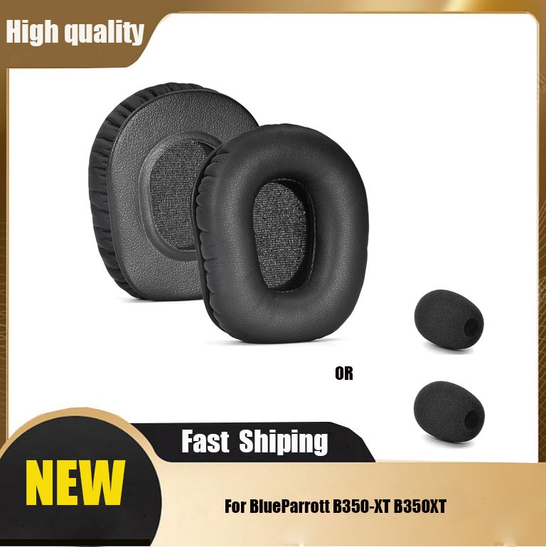 1 Pair Ear Pads Cushion w/Mic Foam For BlueParrott B350-XT B350XT Headset HAU
