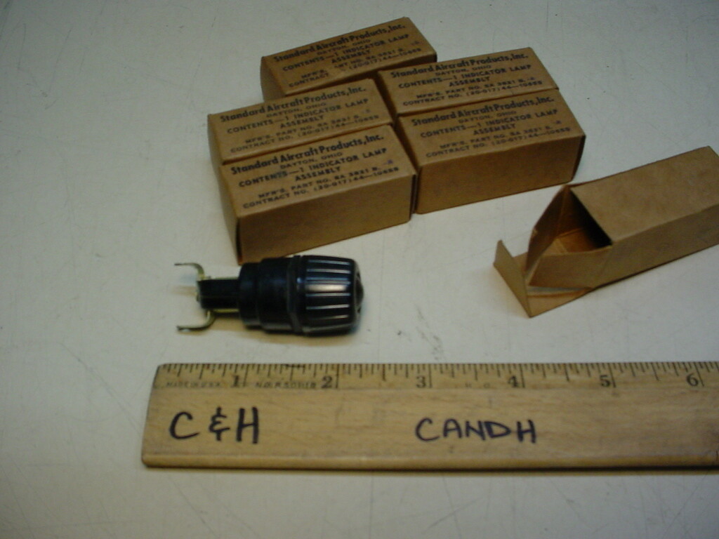 Indicator lamp assembly, dimmable Standard aircraft products LOT OF 10 pcs