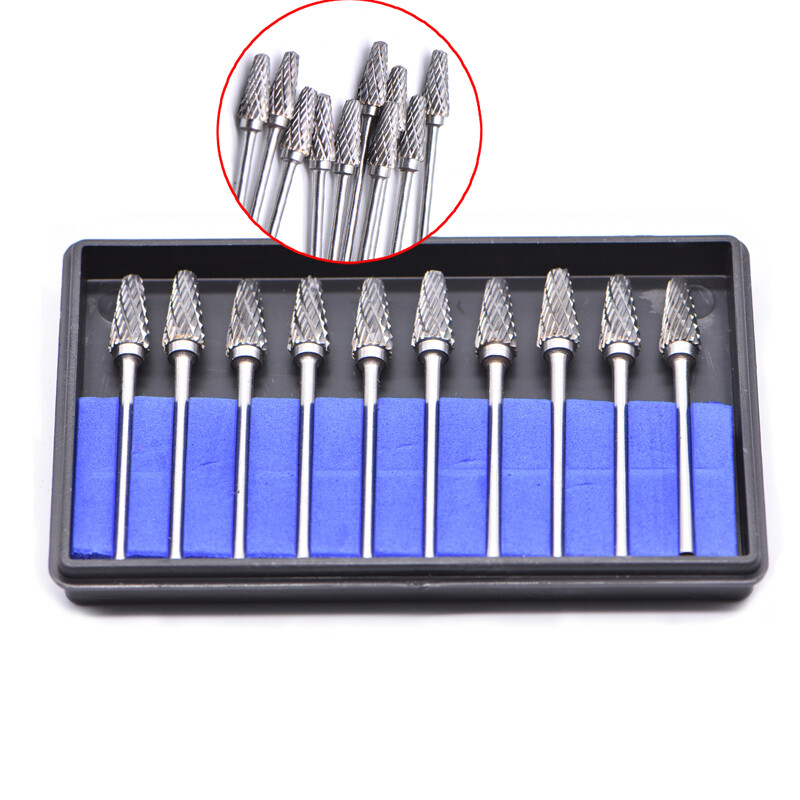10X Dental L6 Tungsten Steel Carbide Burs Drills Teeth Polishing Grinding Heads
