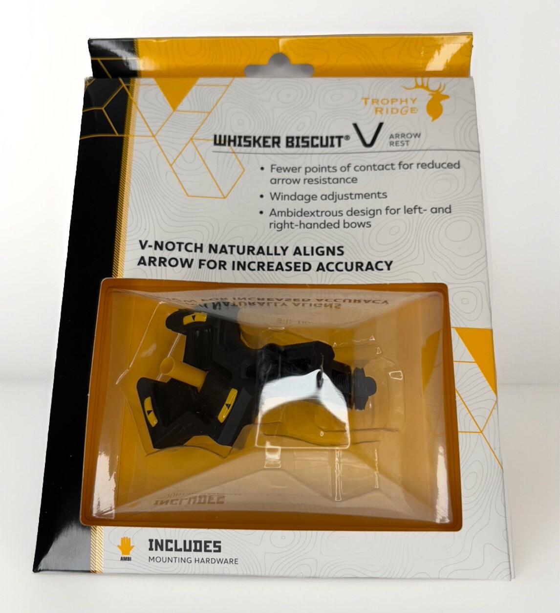 Trophy Ridge Whisker Biscuit "V " Rest Right or Left Hand