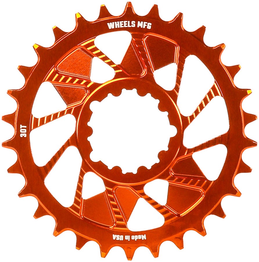 Wheels Manufacturing Direct Mount Chainring - 30t, SRAM 3-Bolt Direct Mount,