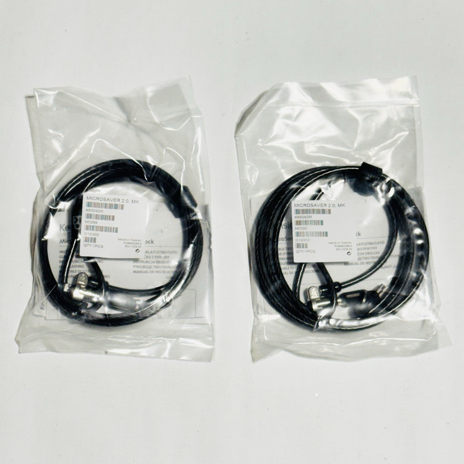 Kensington K65042M Microsaver 2.0 Keyed Laptop Lock Lot of 2 SEALED