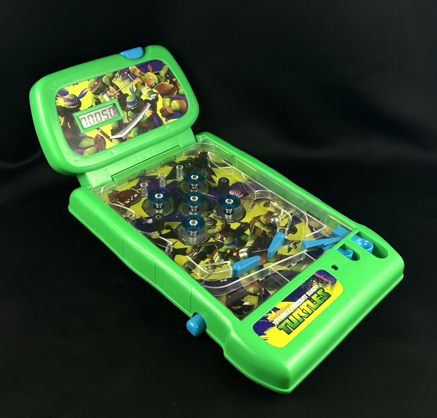 Teenage Mutant Ninja Turtles Pinball Game TMNT Electronic Toy *Tested & Working*