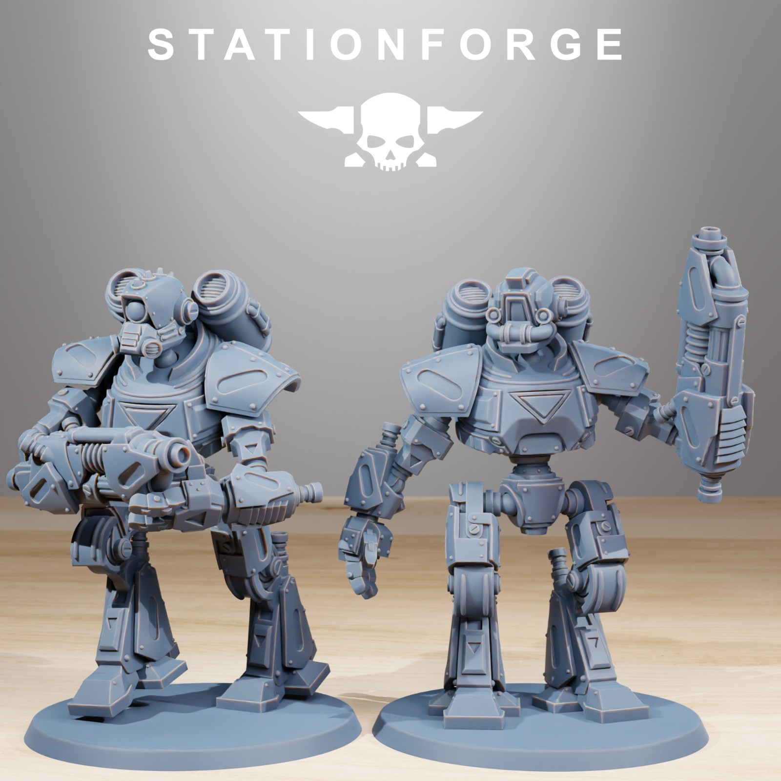 Station Forge Miniatures Scavenger Mechanods Sci Fi Grim Dark Proxy Minis 3D