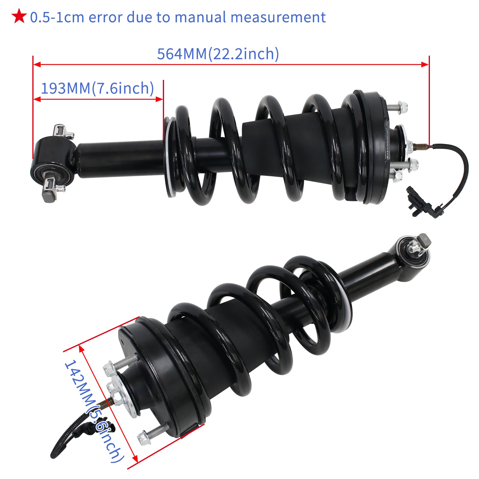 2× Front Shock Struts Assys For 2015-2020 GMC Yukon Cadillac Escalade 84977478