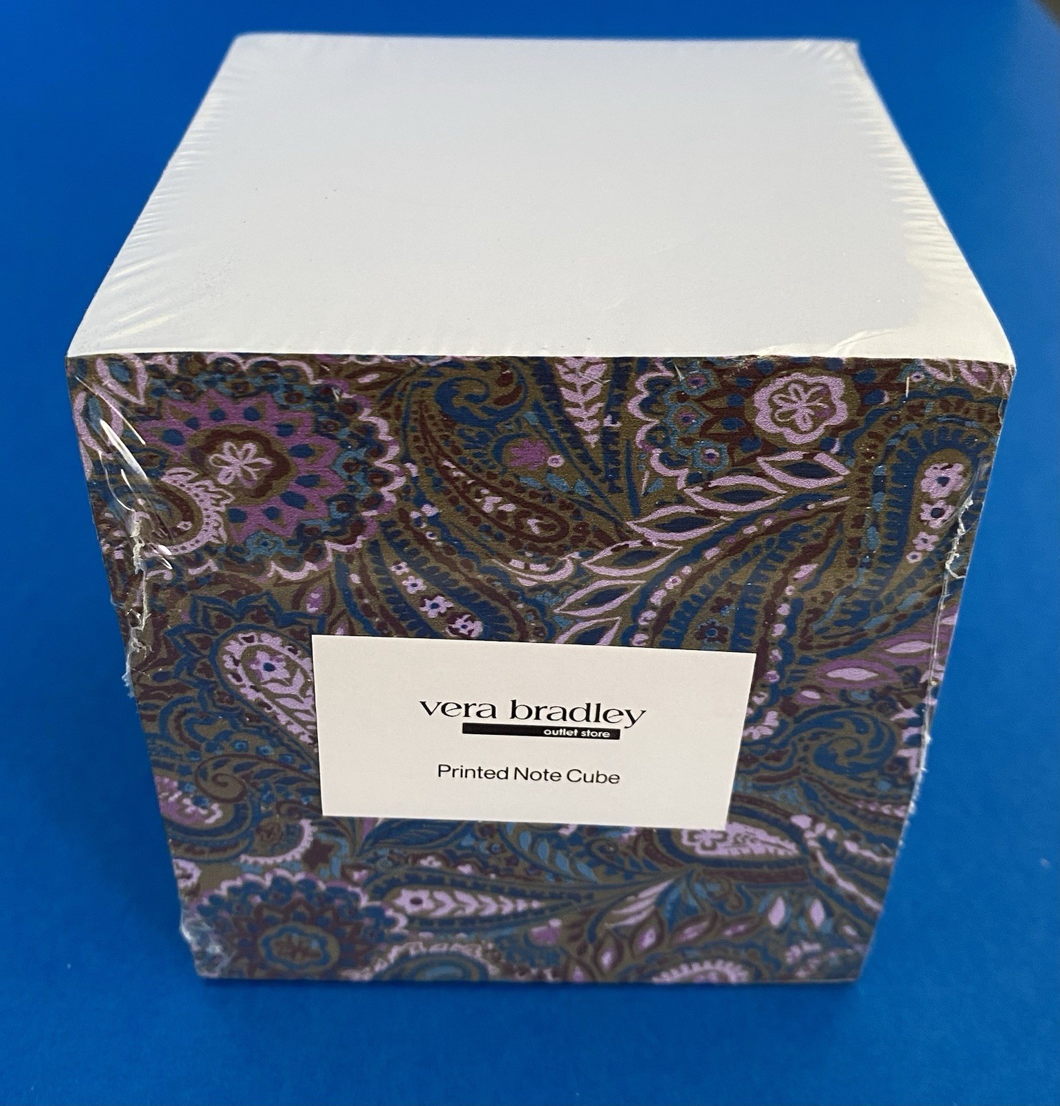 Vera Bradley Buta Spray Printed Note Cube 673 Sheets NEW
