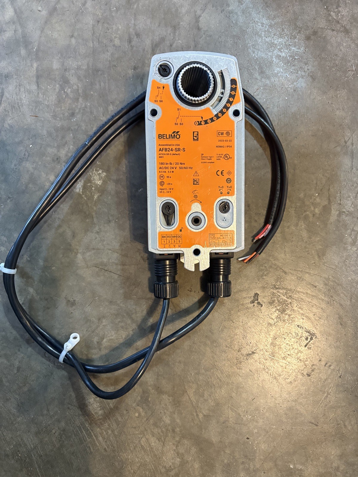 BELIMO AFB24-SR-S Damper Actuator 24VAC/DC 180 in-lb/20Nm