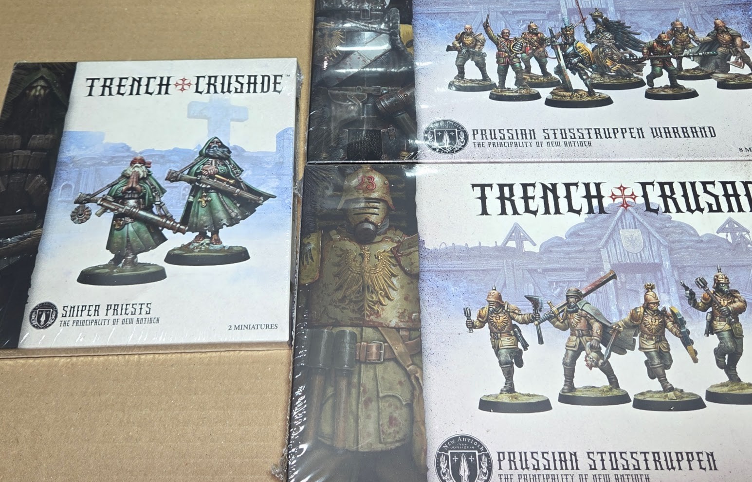⚔️1-CLK - TRENCH CRUSADE - PRUSSIAN STOSSTRUPPEN + WARBAND + SNIPER PRIEST NIB⚔️