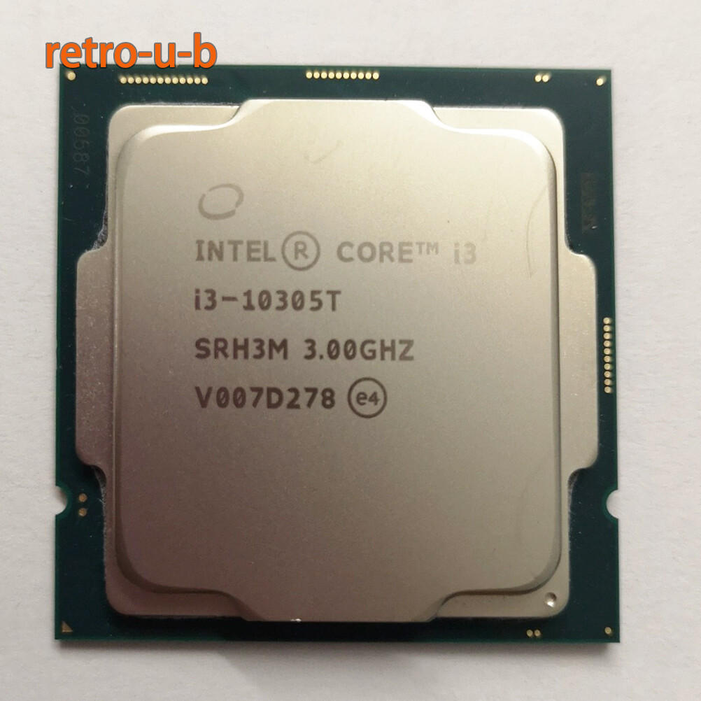 10Th Gen Intel Core i3-10305T LGA 1200 CPU 3.0GHz Quad-Core Desktop Processor